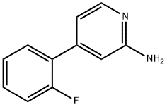 4-(2-FLUOROPHENYL)PYRIDIN-2-AMINE 结构式