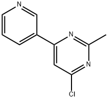 4-Chloro-2-methyl-6-(3-pyridyl)pyrimidine Struktur