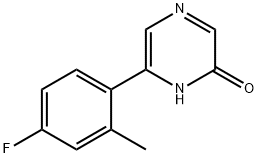 2-Hydroxy-6-(4-fluoro-2-methylphenyl)pyrazine|