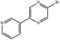 2-Bromo-5-(3-pyridyl)pyrazine Structure