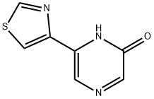 2-Hydroxy-6-(4-thiazolyl)pyrazine Struktur