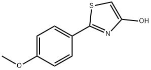 2-(4-Methoxyphenyl)-4-hydroxythiazole 结构式