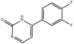 2-Hydroxy-4-(3,4-difluorophenyl)pyrimidine Structure