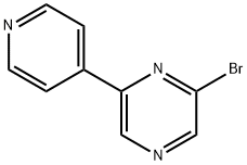 2-Bromo-6-(4-pyridyl)pyrazine 结构式