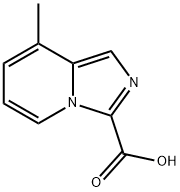 8-甲基咪唑并[1,5-A]吡啶-3-甲酸, 1159828-17-7, 结构式