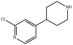 2-Chloro-4-(piperidin-4-yl)pyridine 结构式