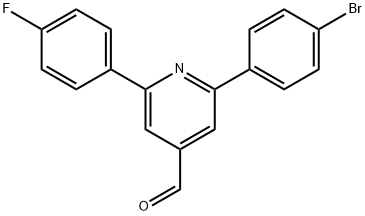 2-(4-bromophenyl)-6-(4-fluorophenyl)pyridine-4-carbaldehyde Structure