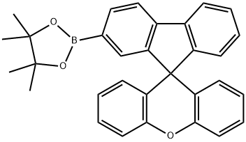 4,4,5,5-四甲基-2-(螺[芴-9,9'-呫吨] -2-基)-1,3,2-二氧杂硼烷 结构式