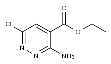 3-氨基-6-氯哒嗪-4-羧酸乙酯 结构式
