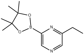 6-Ethylpyrazine-2-boronic acid pinacol ester Struktur