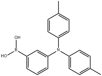 (3-(二对甲苯基氨基)苯基)硼酸 结构式
