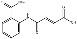 (E)-4-[2-(aminocarbonyl)anilino]-4-oxo-2-butenoic acid Structure