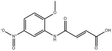 (E)-4-((2-甲氧基-5-硝基苯基)氨基)-4-氧代丁-2-烯酸 结构式