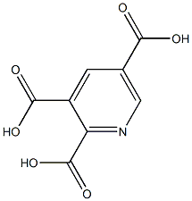 2,3,5-Pyridinetricarboxylic acid Struktur