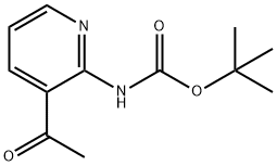 (3-乙酰基吡啶-2-基)氨基甲酸叔丁酯, 1166997-11-0, 结构式