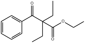 2-ethyl-2-benzoyl-butyric acid ethyl ester Structure