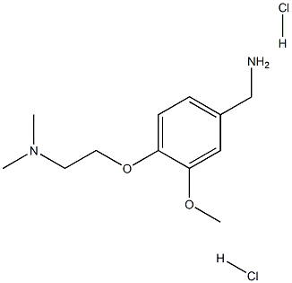 {4-[2-(二甲氨基)乙氧基]-3-甲氧苯基}甲胺二盐酸 结构式