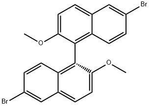 (R)-2,2'-二甲氧基-6,6'-二溴-1,1'-联萘,117745-45-6,结构式