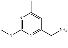 4-(aminomethyl)-N,N,6-trimethylpyrimidin-2-amine 化学構造式