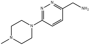 (6-(4-甲基哌嗪-1-基)哒嗪-3-基)甲胺, 1181287-50-2, 结构式