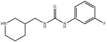 1-(3-氟苯基)-3-(哌啶-3-基甲基)脲,1183803-33-9,结构式