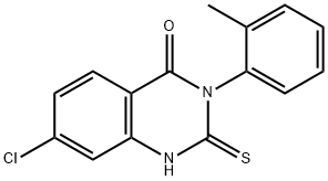 7-chloro-3-(2-methylphenyl)-2-sulfanyl-3,4-dihydroquinazolin-4-one,118449-36-8,结构式