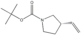tert-butyl (S)-3-vinylpyrrolidine-1-carboxylate, 1185165-40-5, 结构式