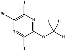 2-Bromo-5-methoxypyrazine-d5 Structure