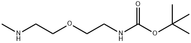 tert-butyl N-{2-[2-(methylamino)ethoxy]ethyl}carbamate Struktur