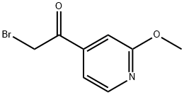 2-ブロモ-1-(2-メトキシピリジン-4-イル)エタノン 化学構造式