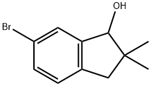1H-Inden-1-ol, 6-bromo-2,3-dihydro-2,2-dimethyl- Structure