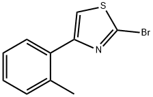 2-Bromo-4-(2-tollyl)thiazole,1188124-36-8,结构式