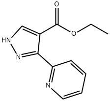 ethyl 3-(pyridin-2-yl)-1H-pyrazole-4-carboxylate,1188263-92-4,结构式