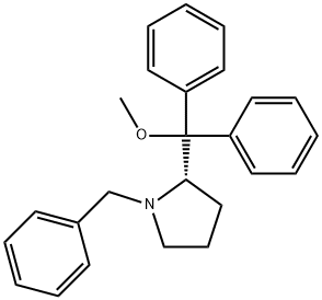 ((S)-(-)-1-benzyl-2-(1-methoxy-1,1-diphenylmethyl)-pyrrolidine ),118970-99-3,结构式