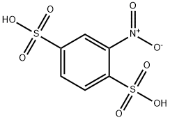 1,4-Benzenedisulfonic acid, 2-nitro- Struktur