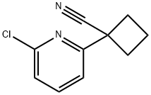1-(6-chloro-2-pyridinyl)-cyclobutanecarbonitrile,1190644-32-6,结构式
