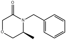 (5S)-5-methyl-4-(phenylmethyl)-3-morpholinone Struktur