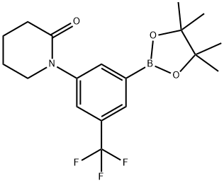 1-[3-(TETRAMETHYL-1,3,2-DIOXABOROLAN-2-YL)-5-TRIFLUOROMETHYLPHENYL]PIPERIDIN-2-ONE Structure