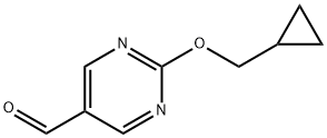 2-(Cyclopropylmethoxy)pyrimidine-5-carbaldehyde Structure