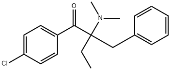 1-(4-Chlorophenyl)-2-(dimethylamino)-2-(phenylmethyl)-1-butanone,119312-39-9,结构式