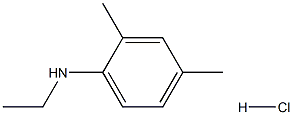 N-乙基-2,4-二甲基苯胺盐酸, 1193388-36-1, 结构式