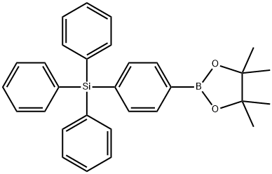 Triphenyl(4-(4,4,5,5-tetramethyl-1,3,2-dioxaborolan-2-yl)phenyl)silane Structure