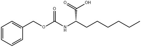 N-(ベンジルオキシカルボニル)-3-ペンチル-L-アラニン 化学構造式