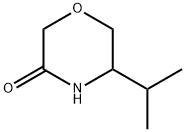 3-Morpholinone, 5-(1-methylethyl)- Struktur