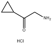 2-氨基-1-环丙基乙烷-1-酮盐酸,119902-27-1,结构式