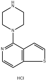 4-Piperazine-1-yl-thieno[3,2-c]pyridine Struktur