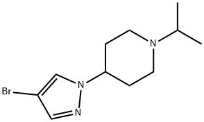 4-(4-ブロモ-1H-ピラゾール-1-イル)-1-イソプロピルピペリジン 化学構造式
