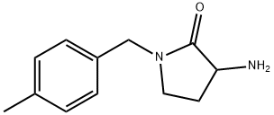 3-amino-1-[(4-methylphenyl)methyl]pyrrolidin-2-one Structure