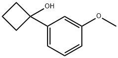 1-(3-methoxyphenyl)cyclobutan-1-ol 结构式