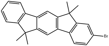 Indeno[1,2-b]fluorene, 2-bromo-6,12-dihydro-6,6,12,12-tetramethyl- 结构式